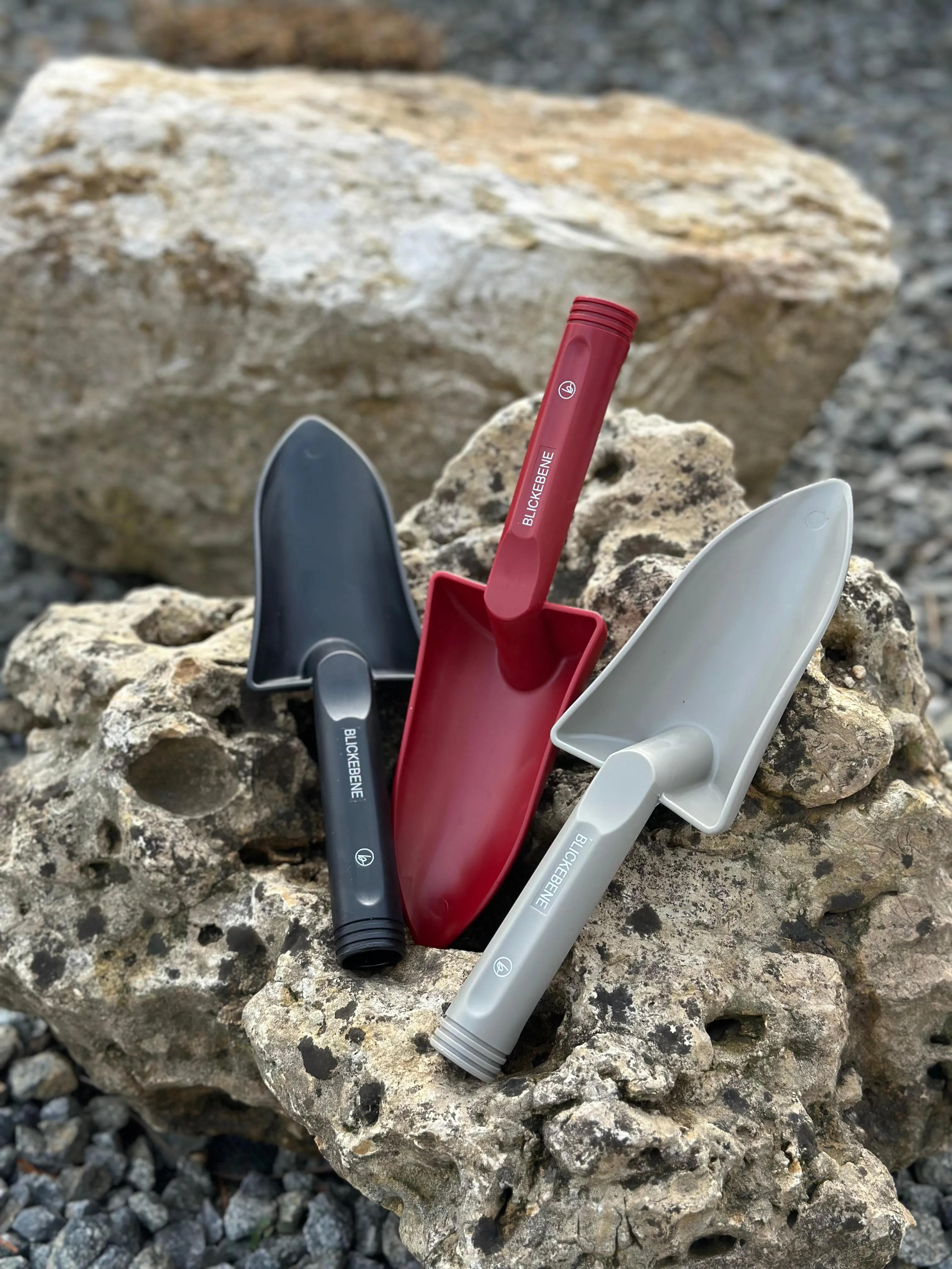 Gartenschaufel Set Schwarz Rot Grau 1